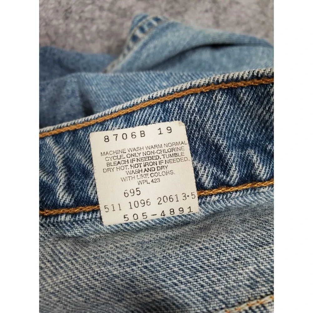 Vintage Levi's 505 Mens Regular Fit Jeans 36x34 Fits 34x33 USA 100% Cotton 90s